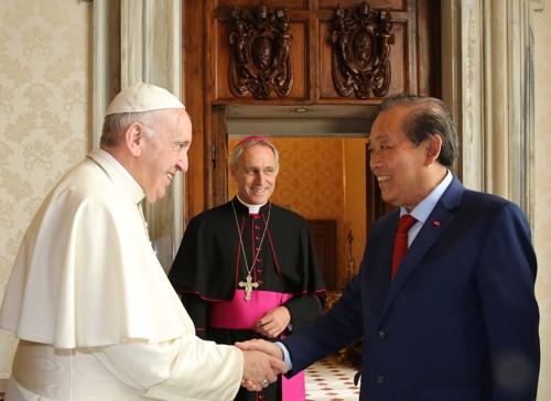 Phó Thủ tướng hội kiến Giáo hoàng Francis - ảnh 1